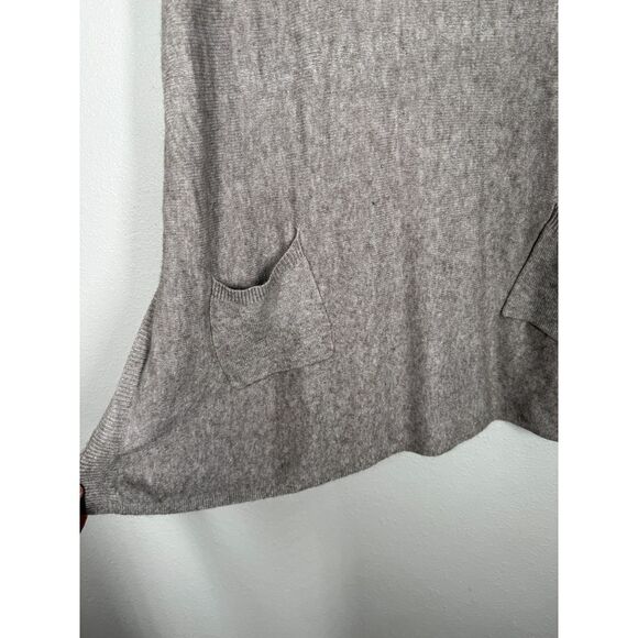 Love Stitch Womens Brown Sweater Poncho OS Boxy Oversized Cozy Warm - Picture 3 of 7